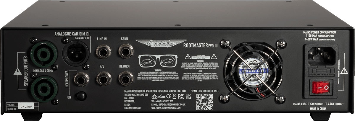 Ashdown Rootmaster EVO III 500W Basversterker top