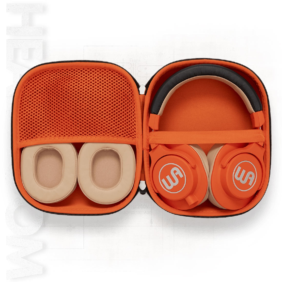 Warm Audio WAHRO Orange gesloten hoofdtelefoon