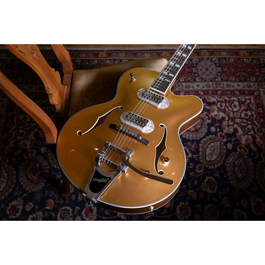 Eastman T58 Tonerider V-trons Bigsby Truetone Gloss Gold
