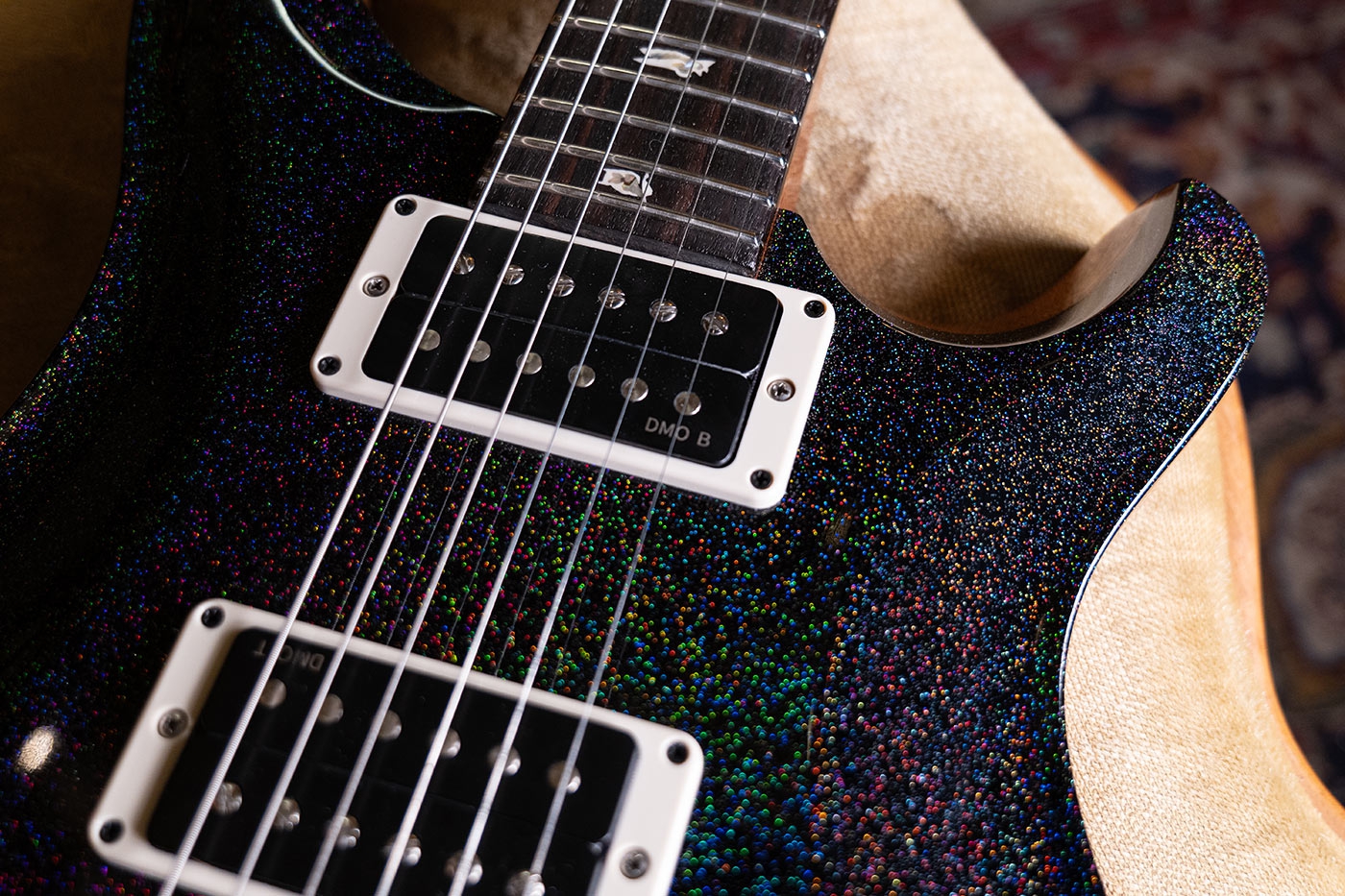 PRS Custom 24 Black Rainbow Holoflake