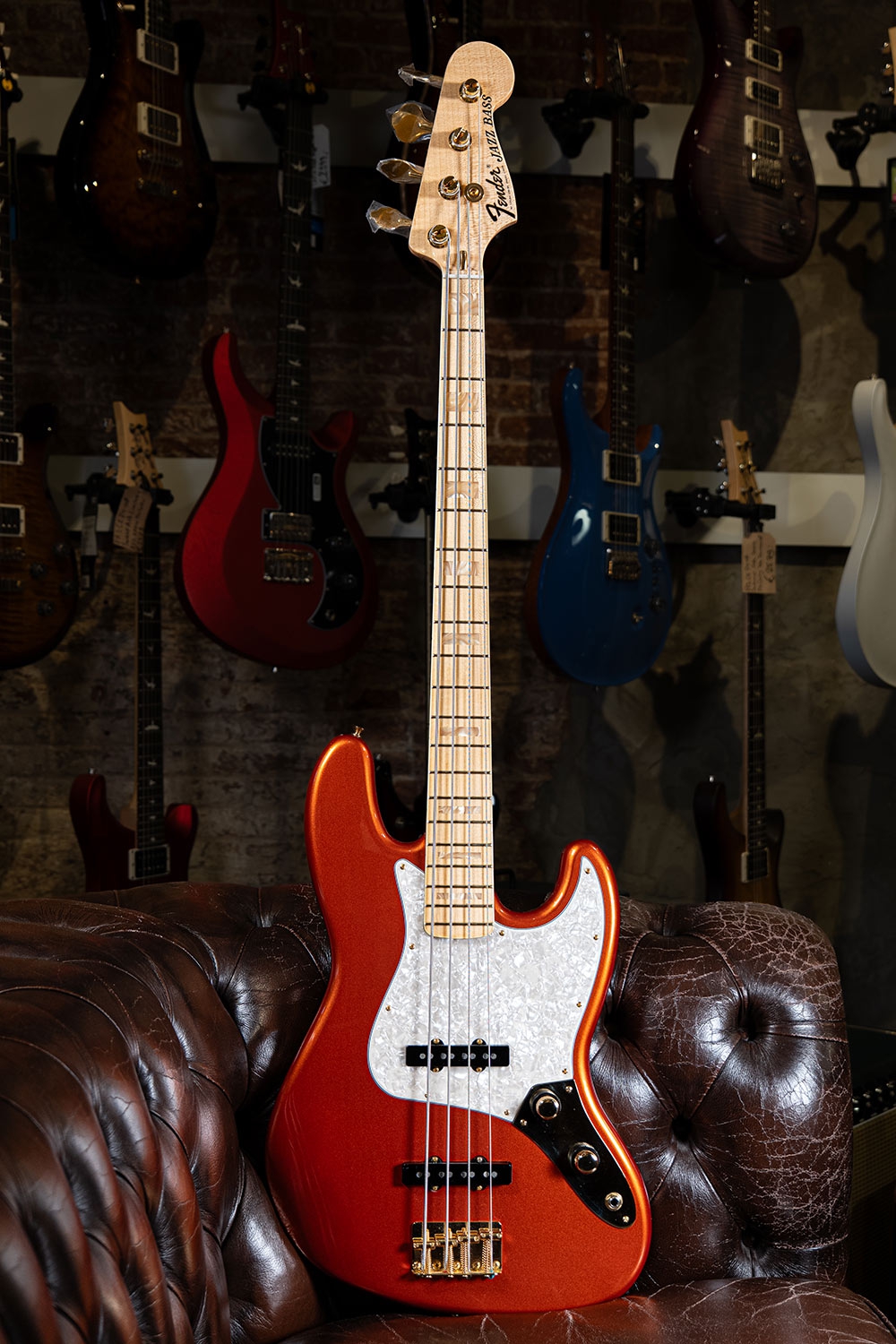 Fender Custom Shop 75 Jazz Bass NOS MN Fire Mist Orange
