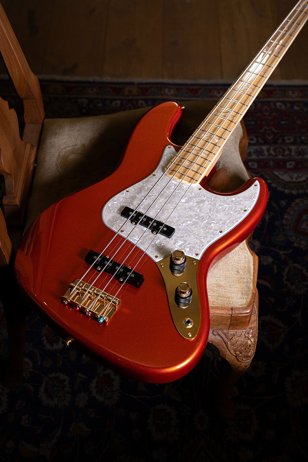 Fender Custom Shop 75 Jazz Bass NOS MN Fire Mist Orange
