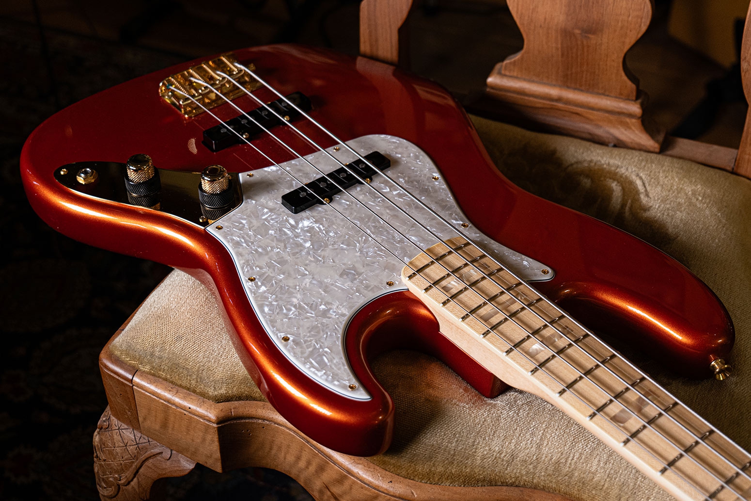 Fender Custom Shop 75 Jazz Bass NOS MN Fire Mist Orange