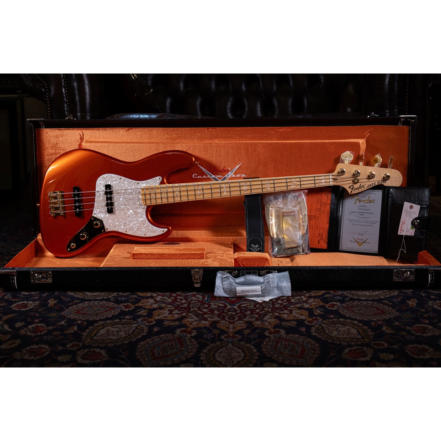 Fender Custom Shop 75 Jazz Bass NOS MN Fire Mist Orange