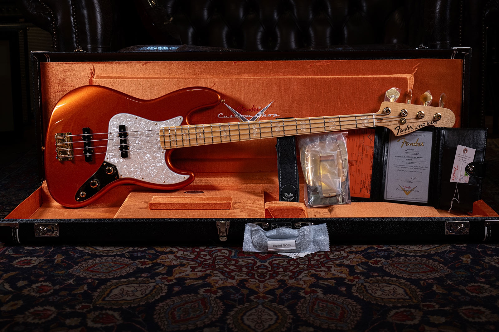 Fender Custom Shop 75 Jazz Bass NOS MN Fire Mist Orange