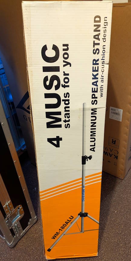 4MUSIC WM-180ALU Aluminium Speakerstandaard Set
