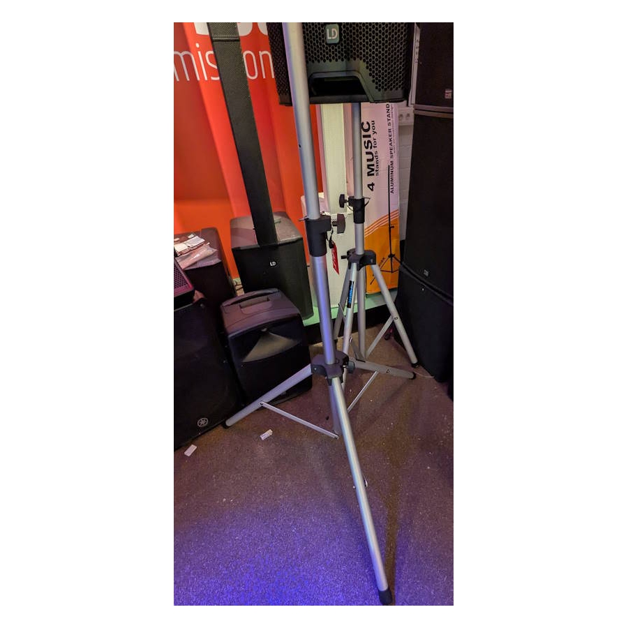 4MUSIC WM-180ALU Aluminium Speakerstandaard Set