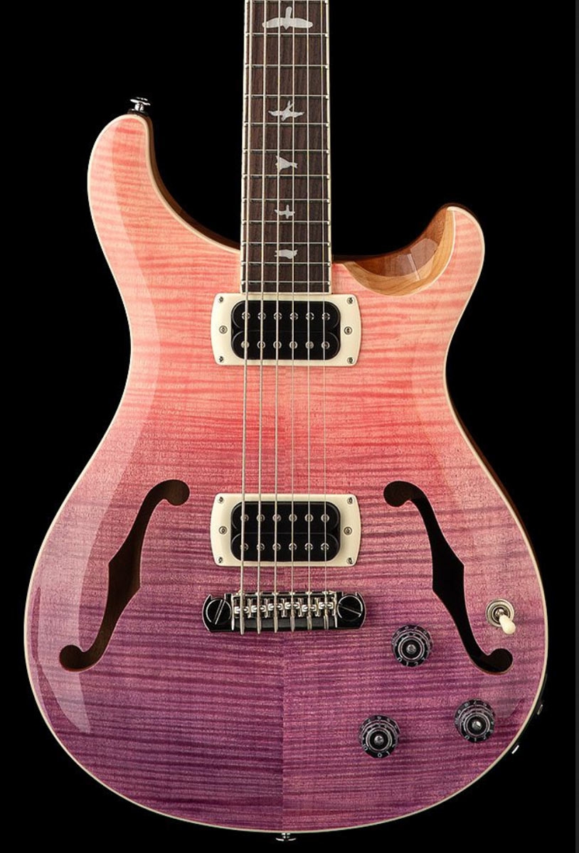 PRS SE Ed Sheeran Hollowbody Baritone Piezo Pink Ombre