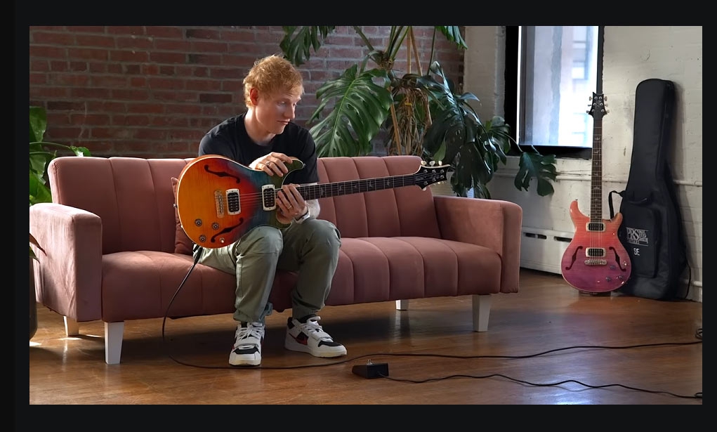 PRS SE Ed Sheeran Hollowbody Baritone Piezo Pink Ombre