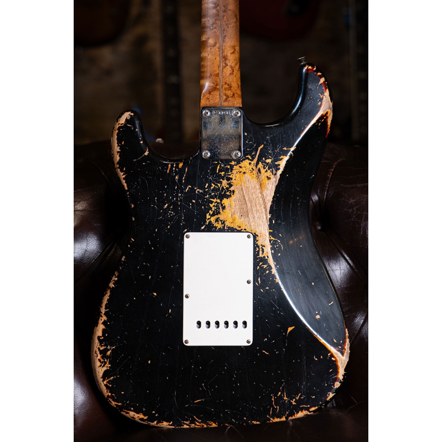 Fender Custom Shop 50s Strat HVY REL MN Black Vintage Burst