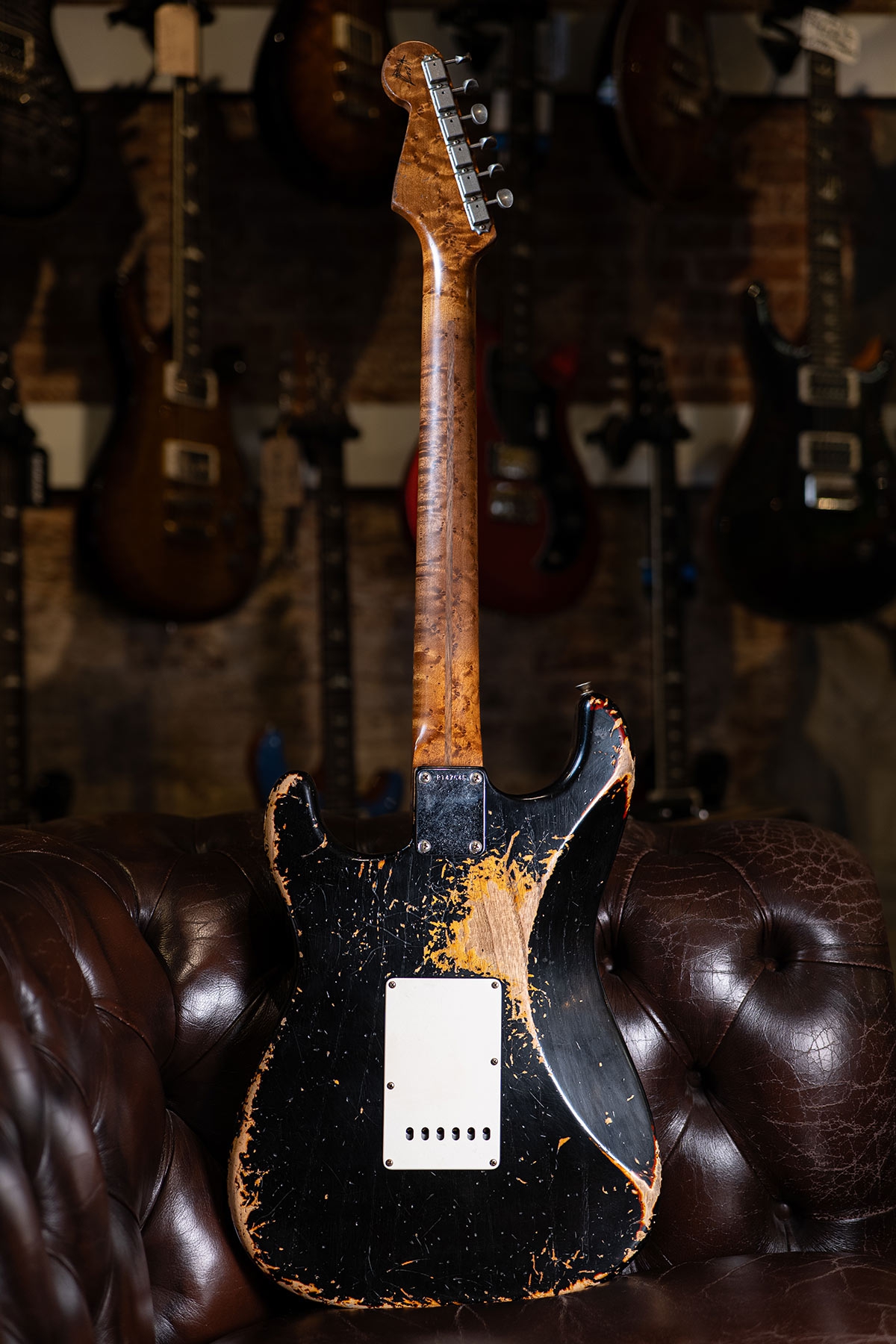 Fender Custom Shop 50s Strat HVY REL MN Black Vintage Burst