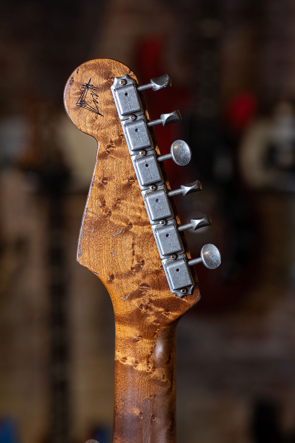 Fender Custom Shop 50s Strat HVY REL MN Black Vintage Burst