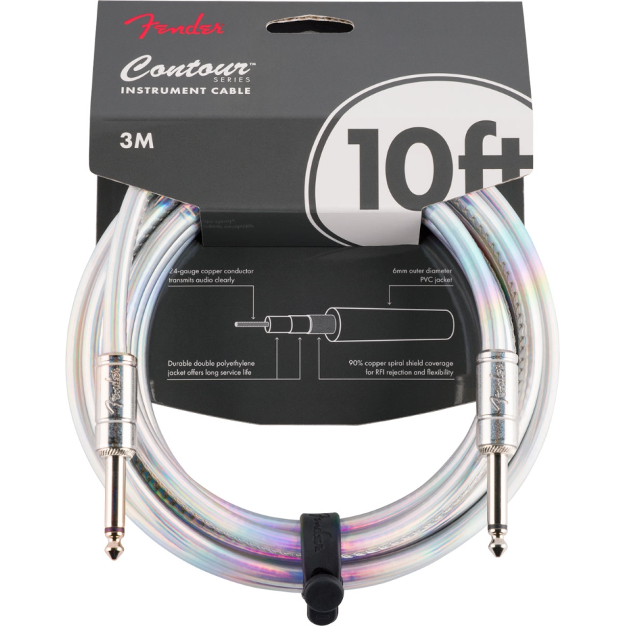 Fender Instrument Cable Contour Iridescent 3 meter