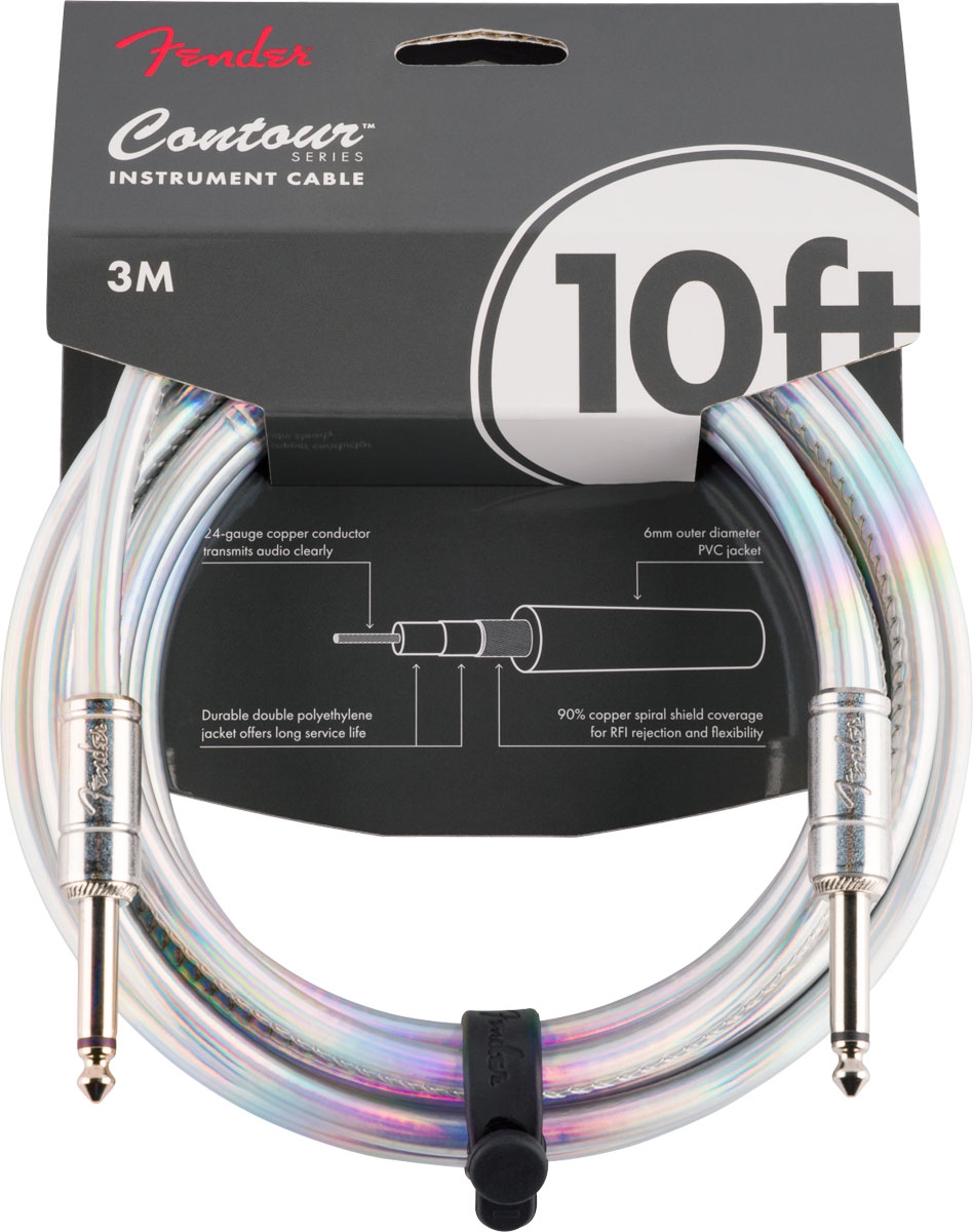 Fender Instrument Cable Contour Iridescent 3 meter