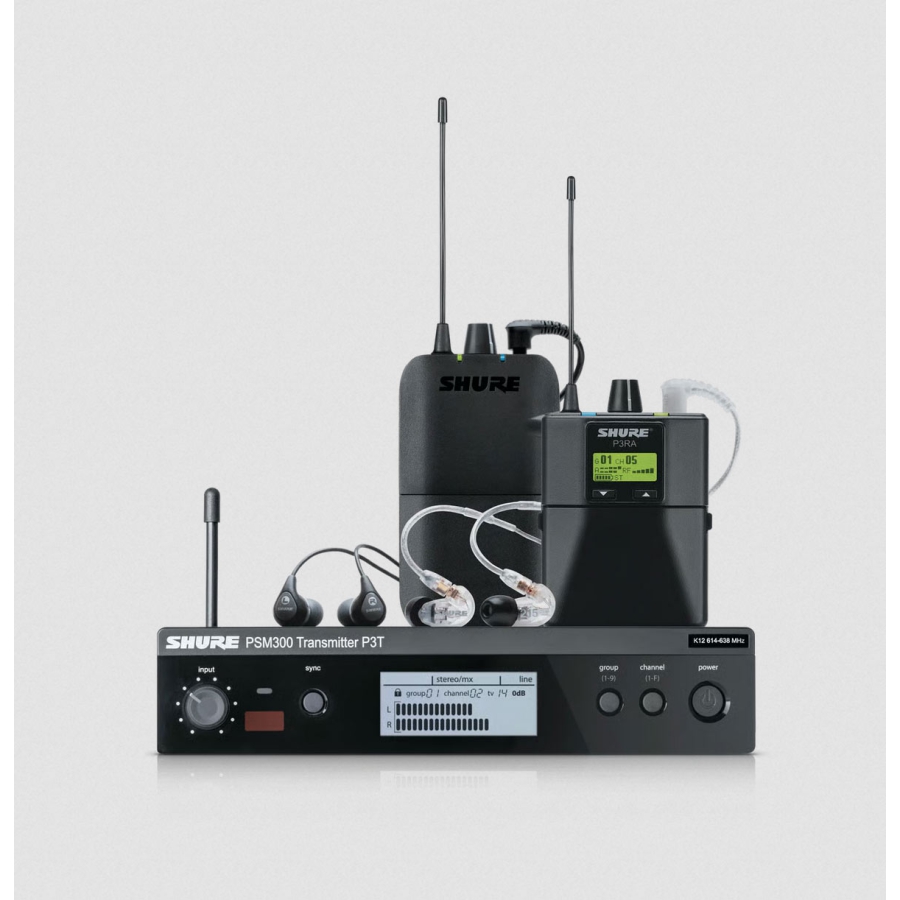 Shure PSM-300 In Ear monitor systeem