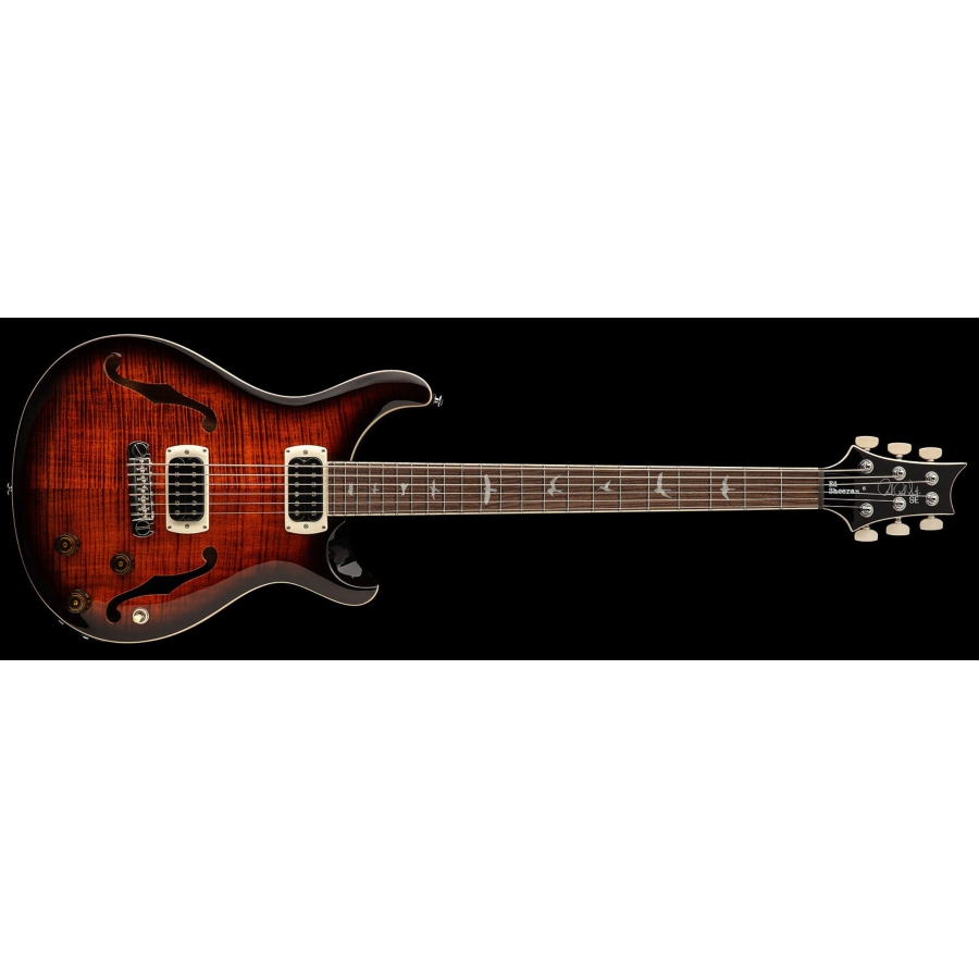 PRS SE Ed Sheeran Hollowbody Baritone Piezo Orange Tiger Smokeburst