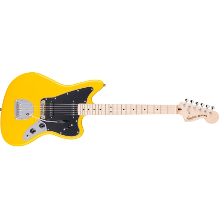 【11417】Squier by Fender affinity series Squier FSR Affinity Series Jaguar MN Graffiti Yellow | DijkmanMuziek