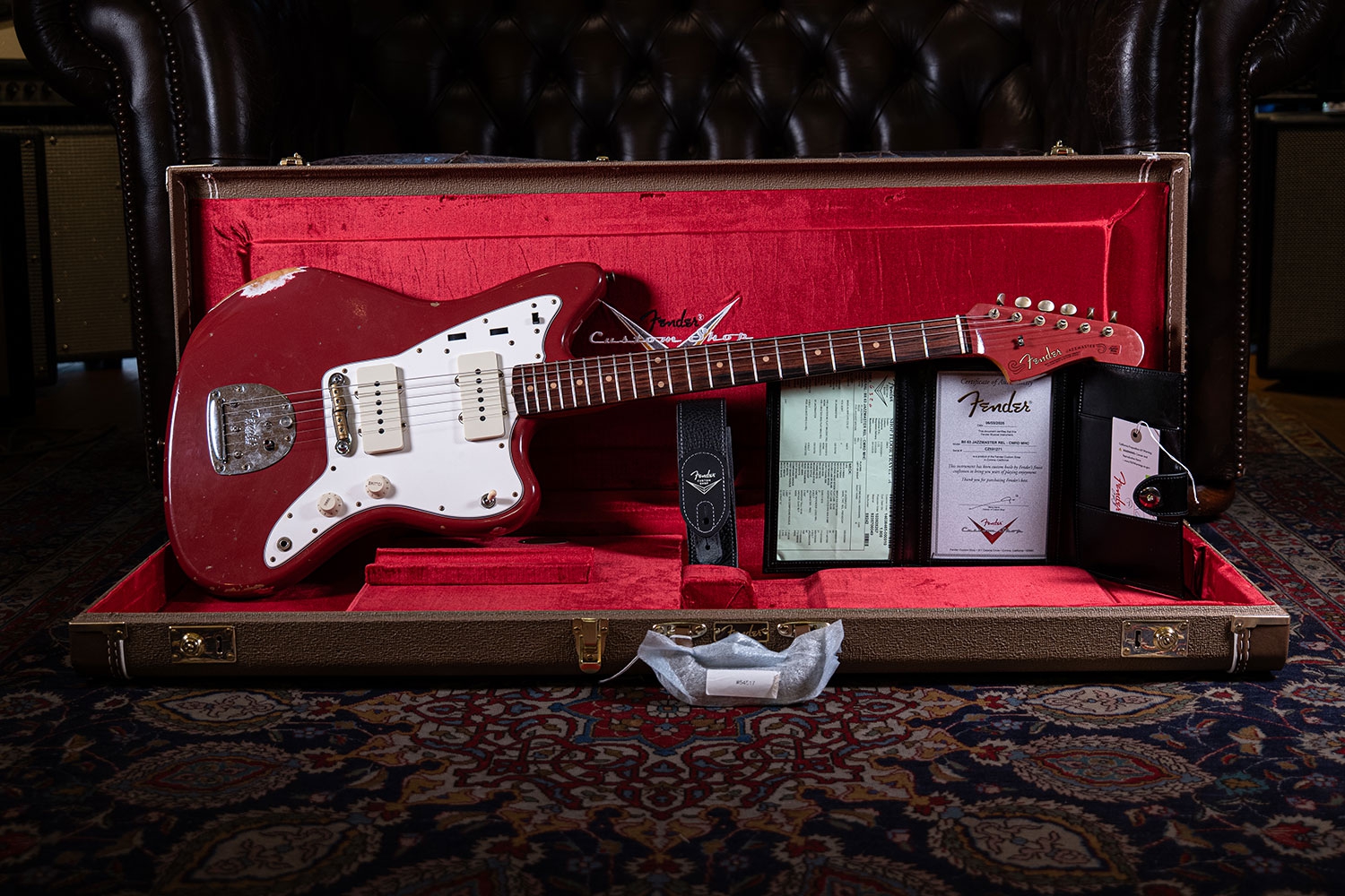 Fender Custom Shop 1963 Jazzmaster Relic RW Cimarron Red