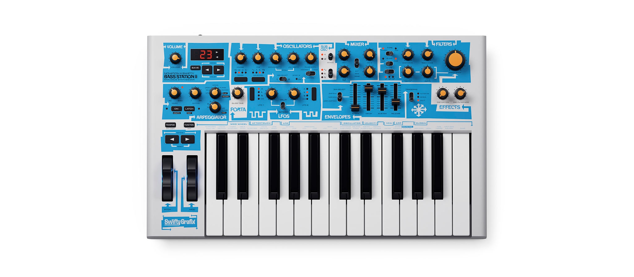 希少、動作品、Novation Super Bass Station Novation Bass Station II Swifty Edition