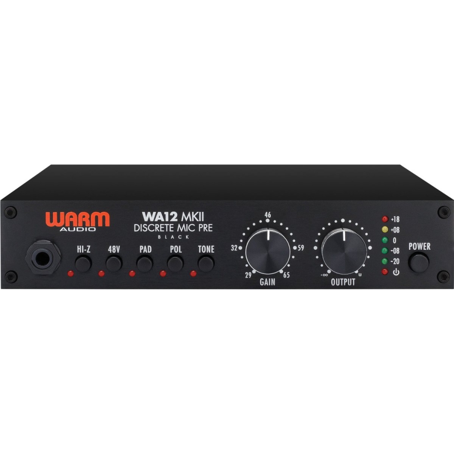 Warm Audio WA12 MKII Black Microfoon Voorversterker