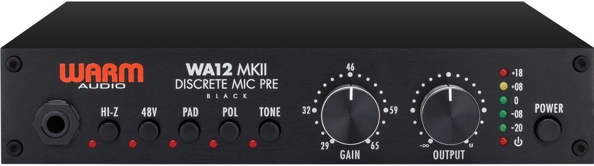Warm Audio WA12 MKII Black Microfoon Voorversterker