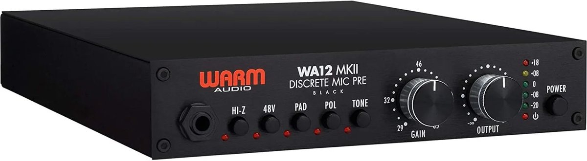 Warm Audio WA12 MKII Black Microfoon Voorversterker