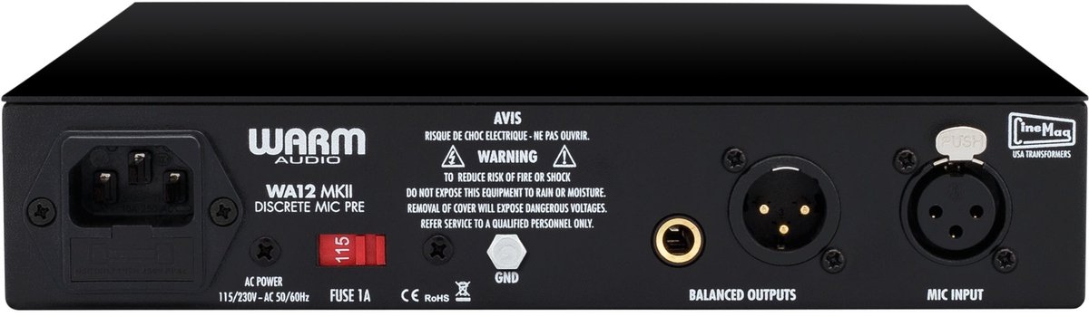 Warm Audio WA12 MKII Black Microfoon Voorversterker
