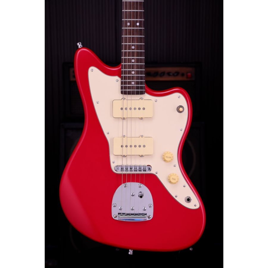 Patina Guitars PJ-3 CAR JM-style P90 Nitro Candy apple Red