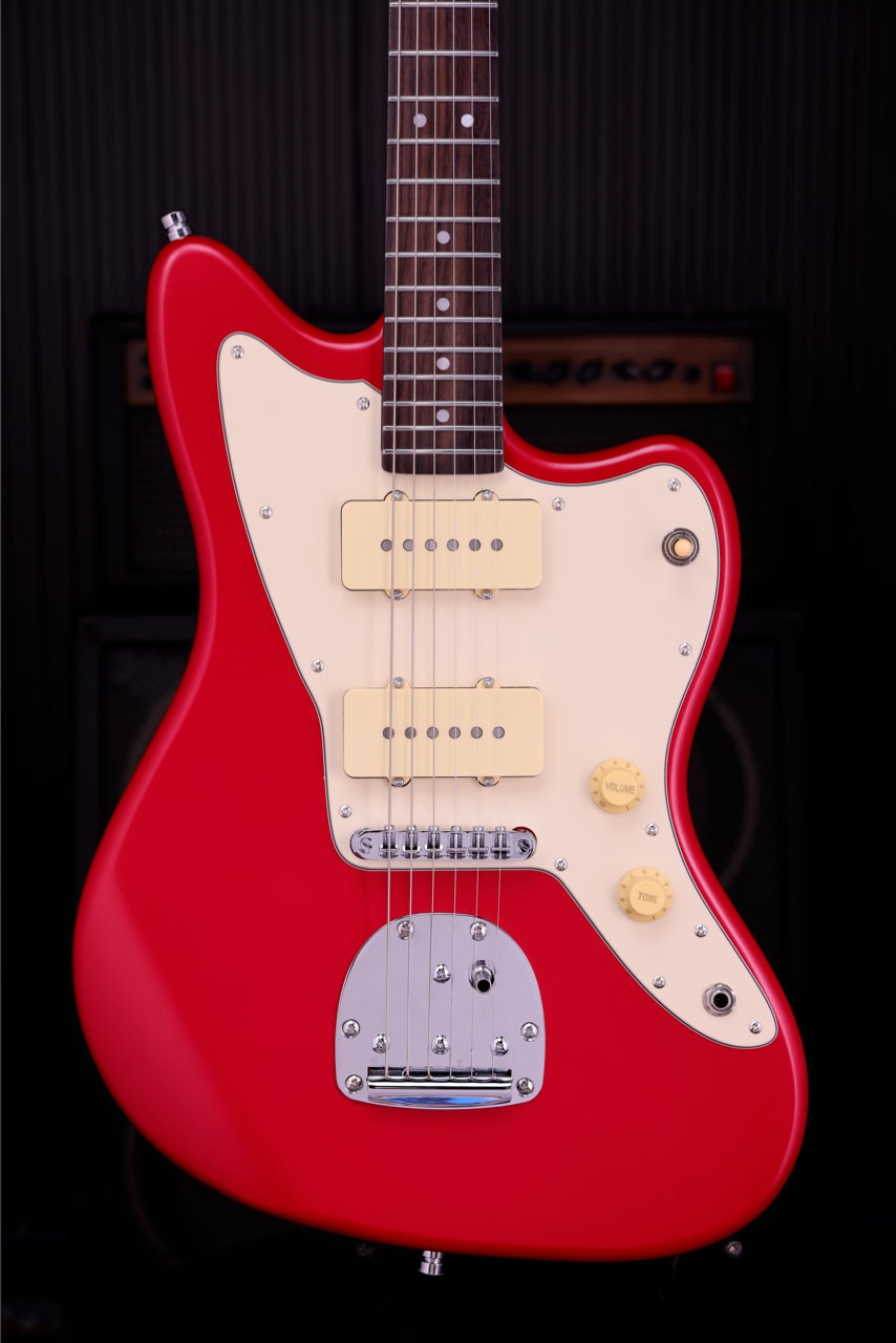 Patina Guitars PJ-3 CAR JM-style P90 Nitro Candy apple Red
