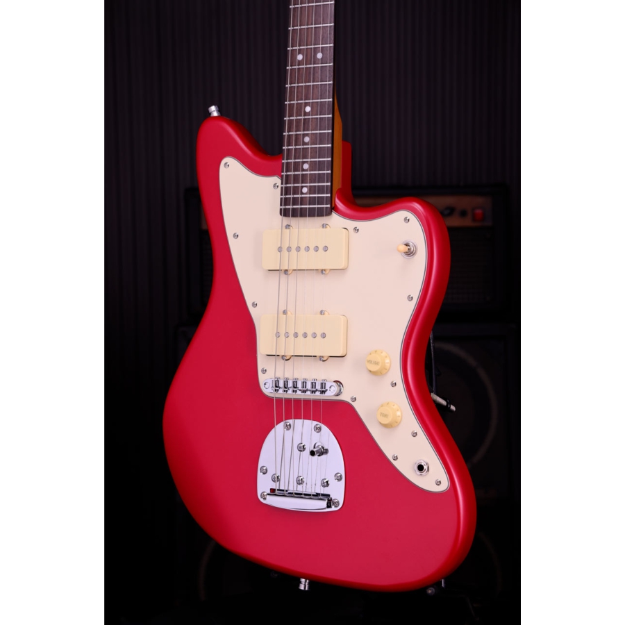 Patina Guitars PJ-3 CAR JM-style P90 Nitro Candy apple Red