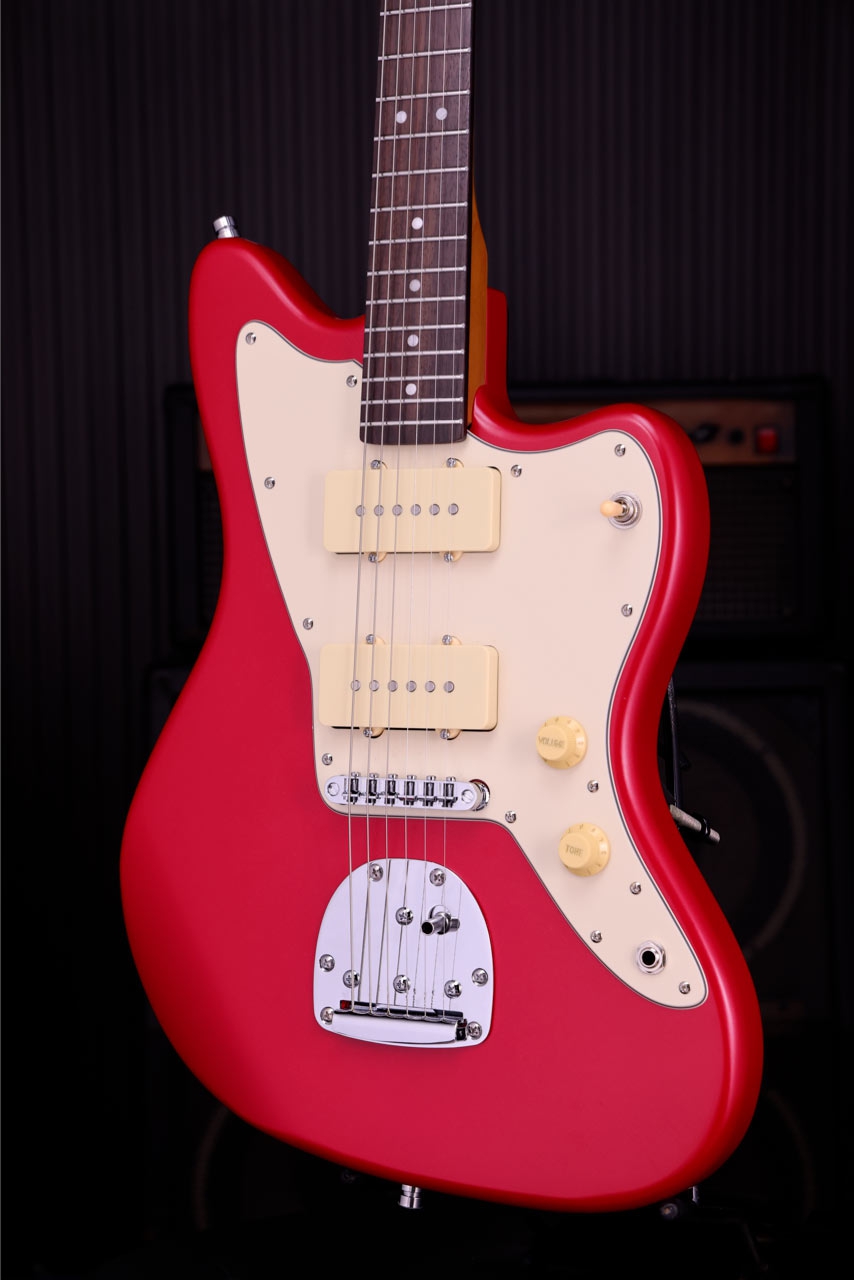 Patina Guitars PJ-3 CAR JM-style P90 Nitro Candy apple Red
