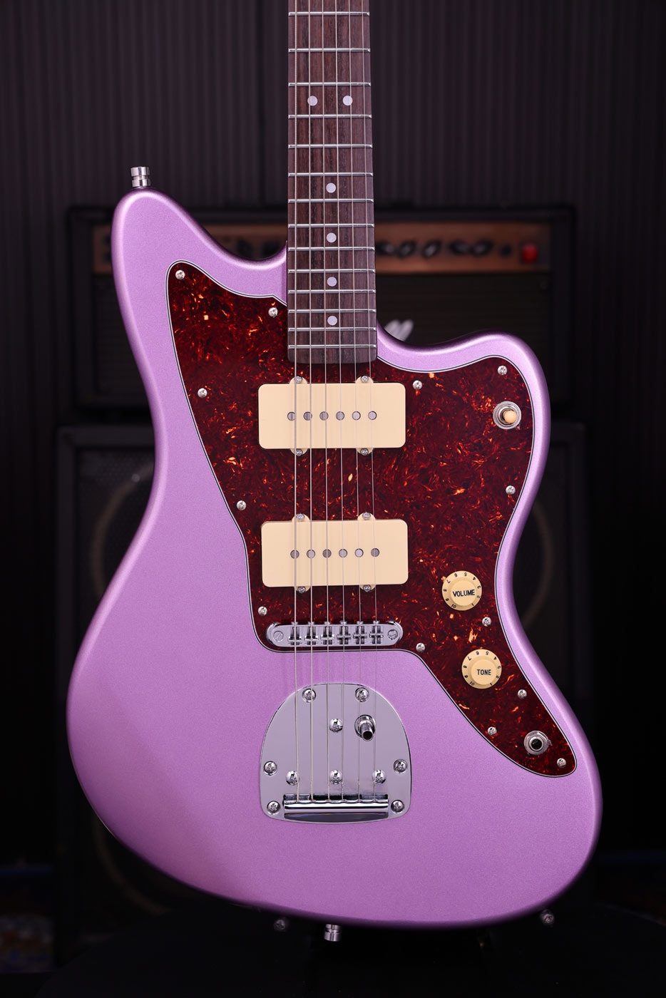 Patina Guitars PJ-3 PP JM-style P90 Nitro Purple