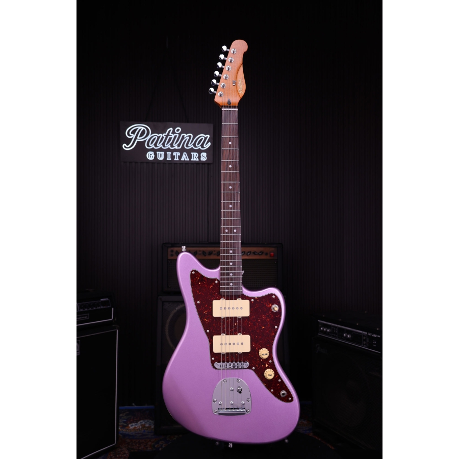 Patina Guitars PJ-3 PP JM-style P90 Nitro Purple
