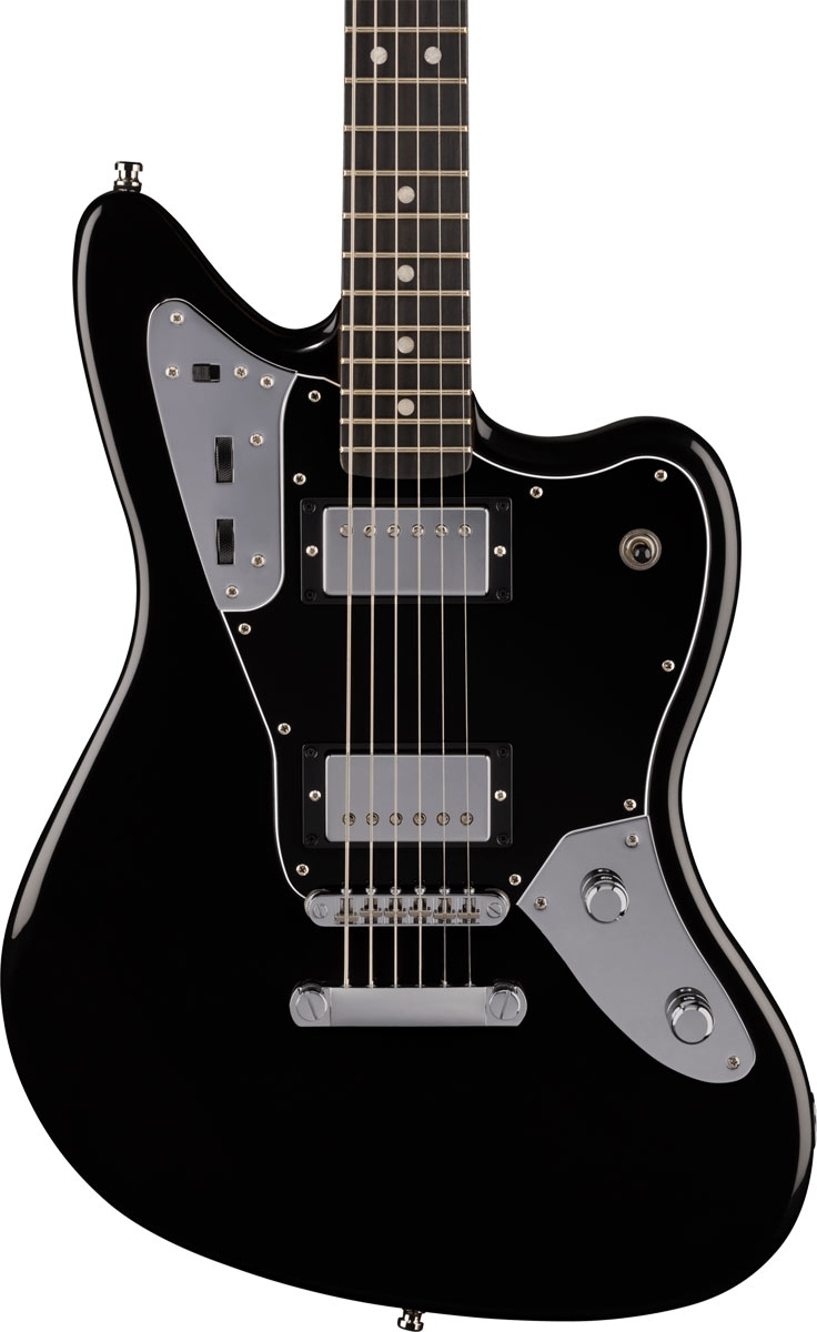 Fender LTD Player Fusion Jaguar Baritone Ebony Black