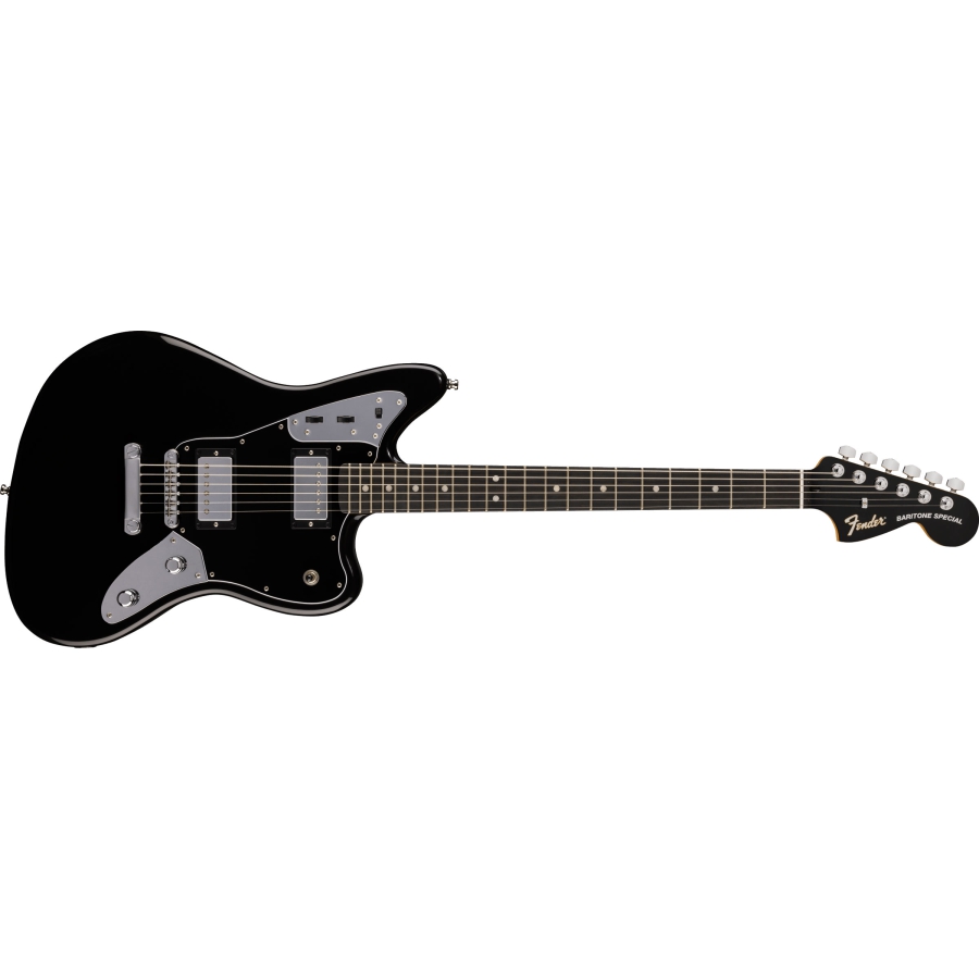 Fender LTD Player Fusion Jaguar Baritone Ebony Black