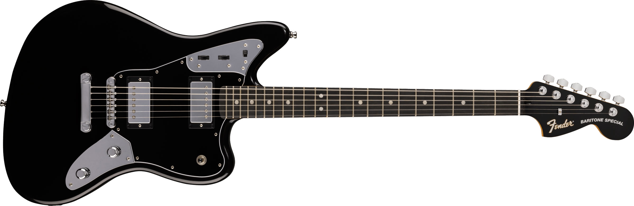 Fender LTD Player Fusion Jaguar Baritone Ebony Black