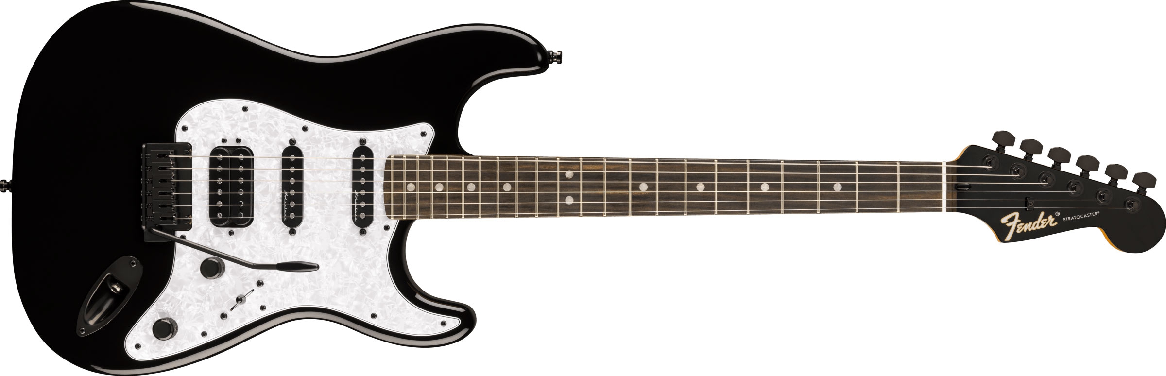 Fender LTD Player Fusion Stratocaster HSS Ebony Black