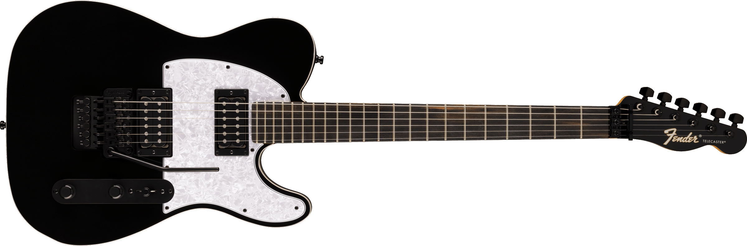 Fender LTD Player Fusion Telecaster HH Floyd Rose Ebony Black