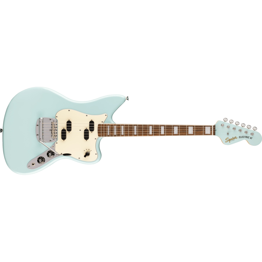 Squier Paranormal Electric VI LRL PPG MH Daphne Blue