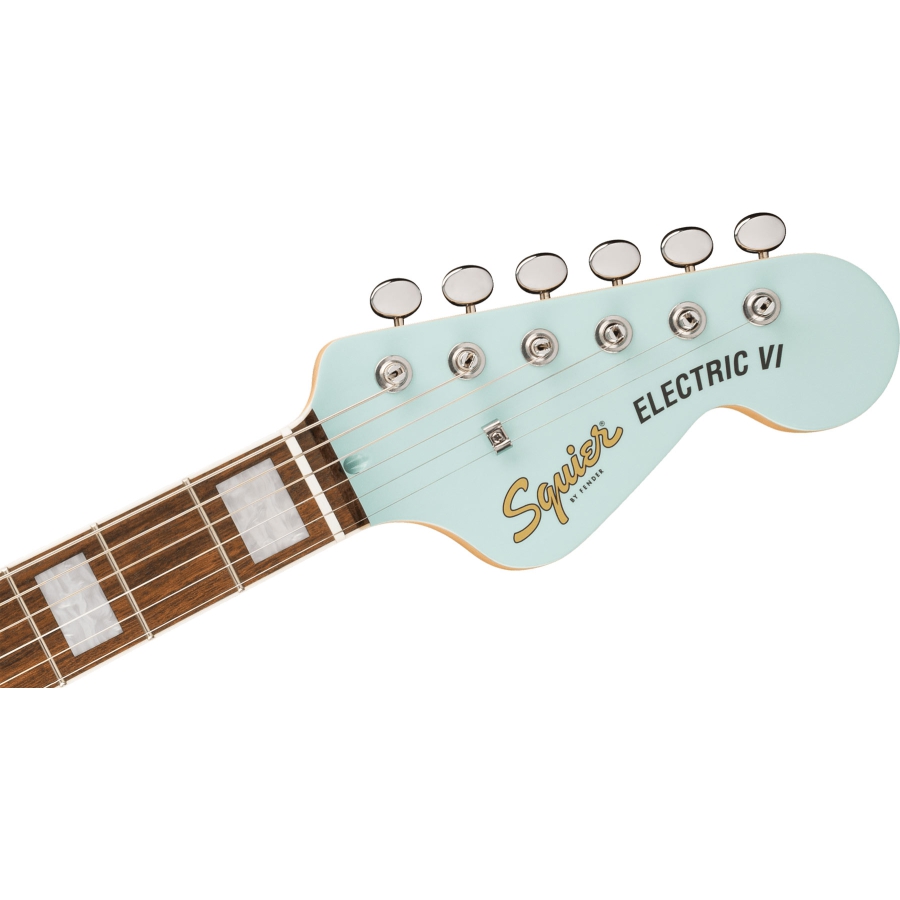 Squier Paranormal Electric VI LRL PPG MH Daphne Blue