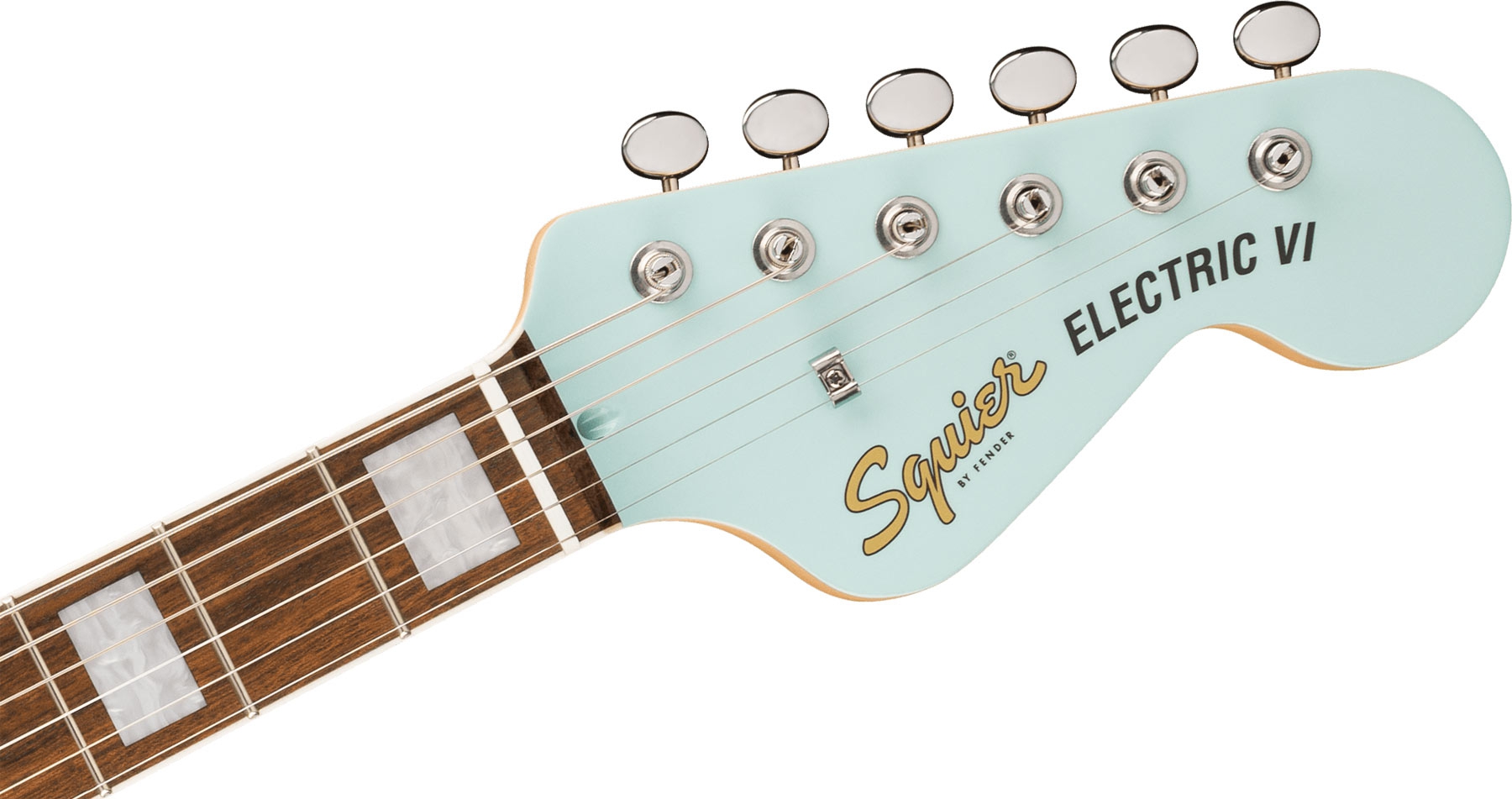 Squier Paranormal Electric VI LRL PPG MH Daphne Blue