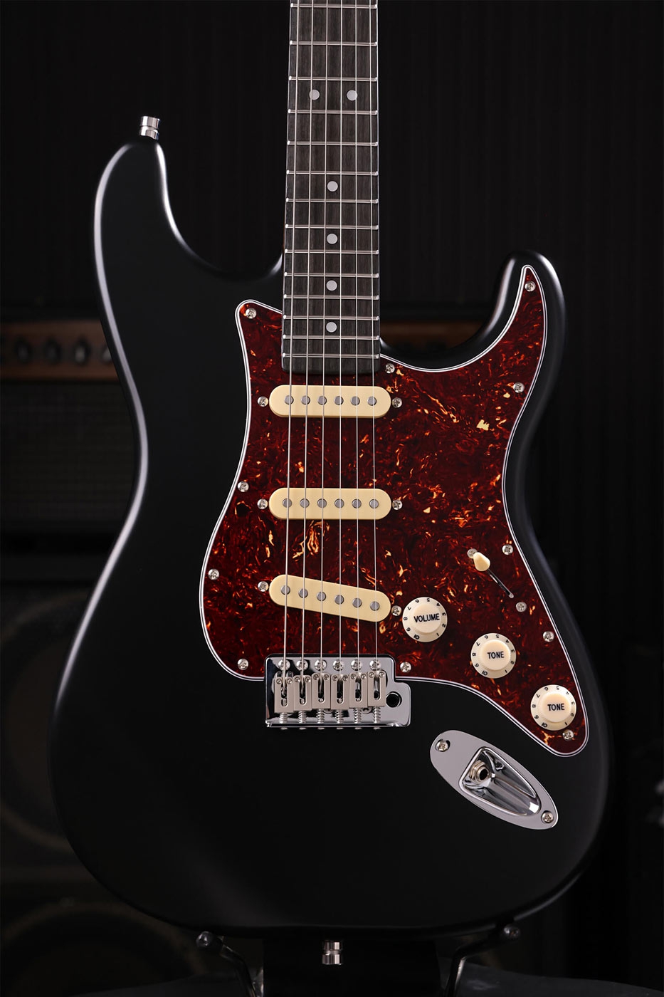 Patina Guitars PS-3 BK S-stijl Nitro Black