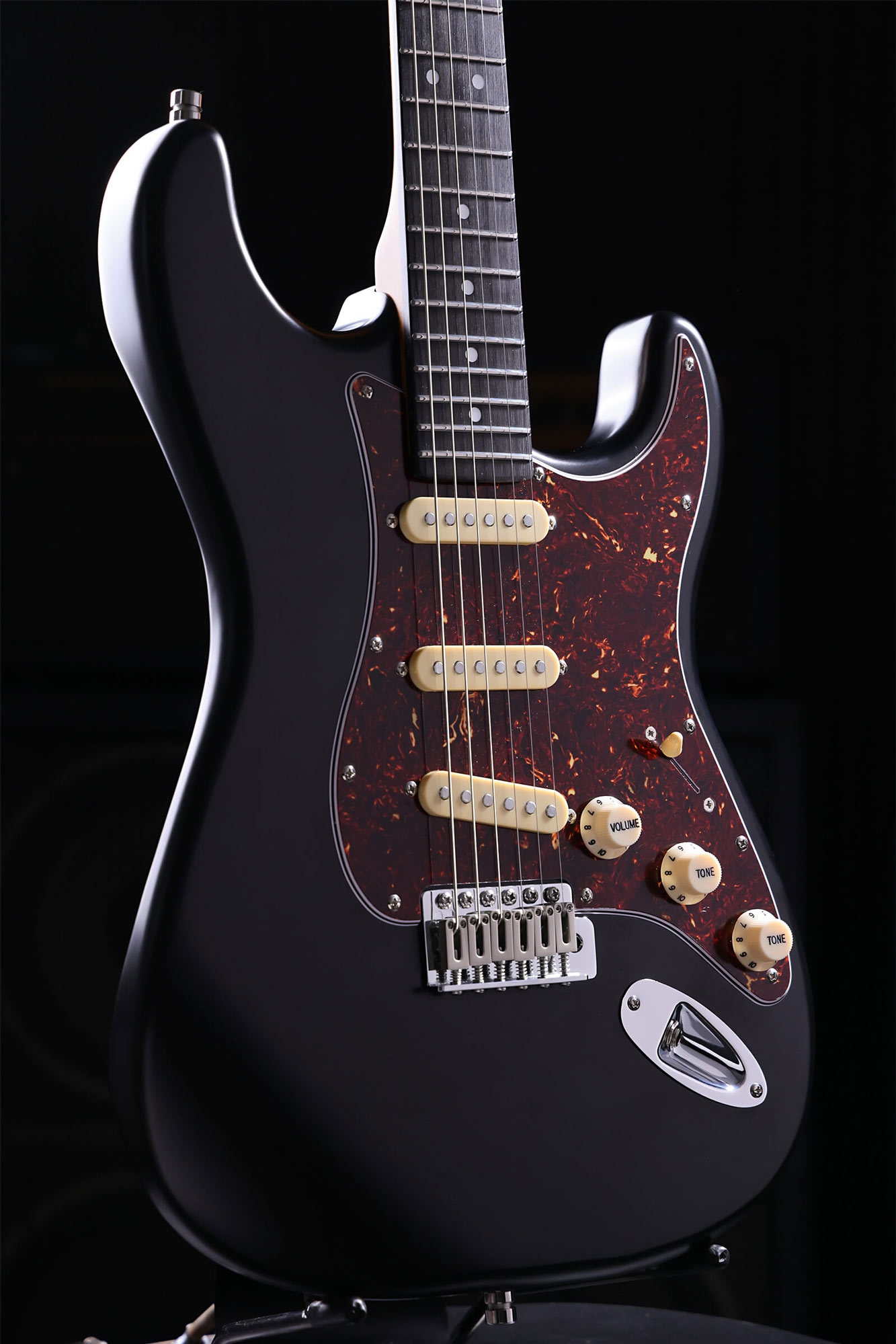 Patina Guitars PS-3 BK S-stijl Nitro Black