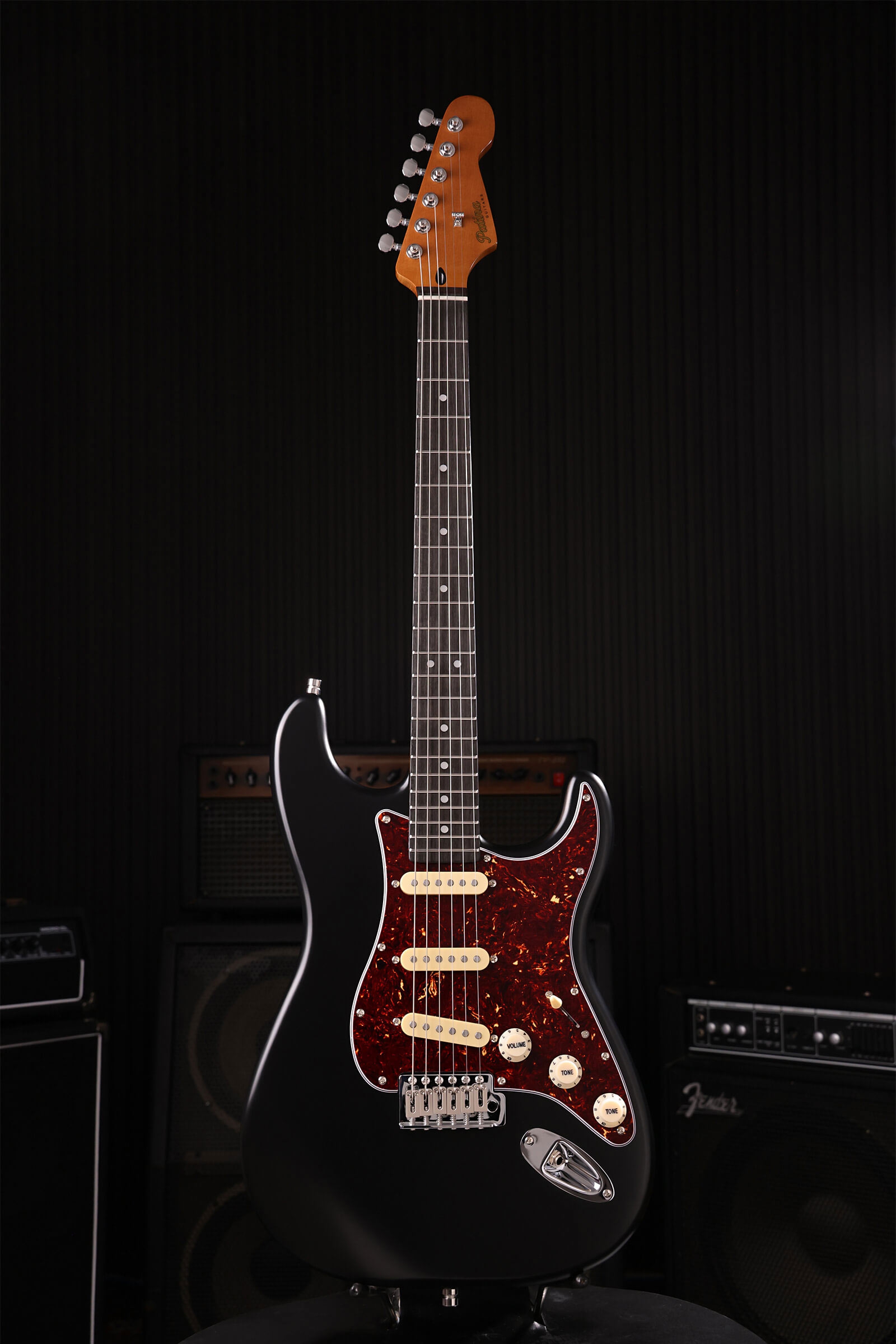 Patina Guitars PS-3 BK S-stijl Nitro Black