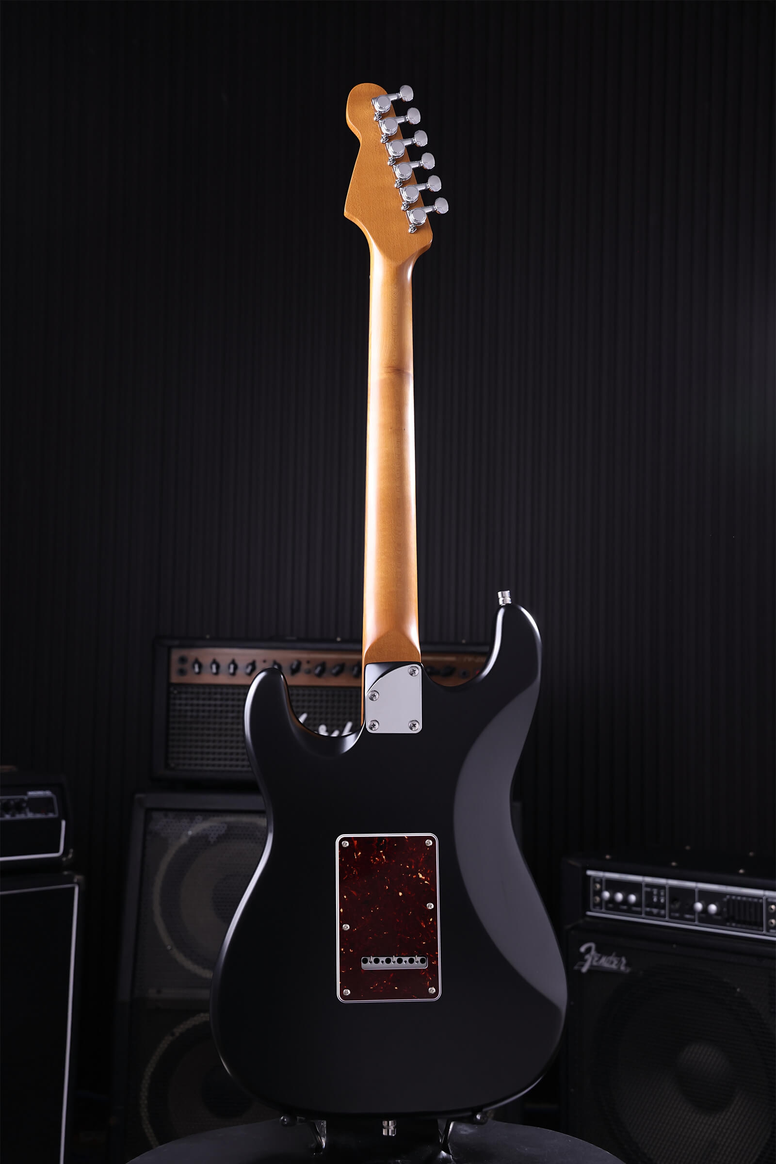 Patina Guitars PS-3 BK S-stijl Nitro Black