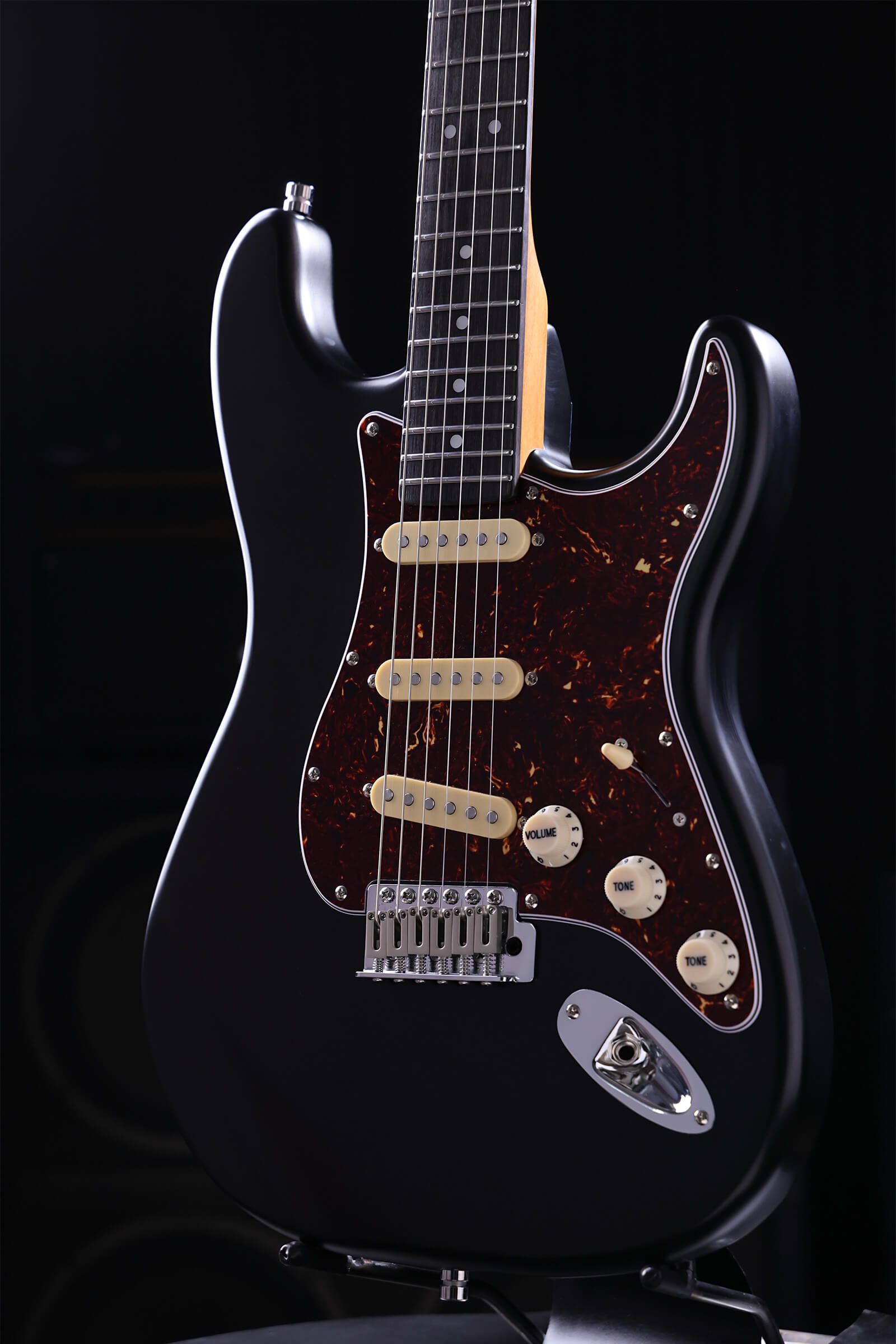 Patina Guitars PS-3 BK S-stijl Nitro Black