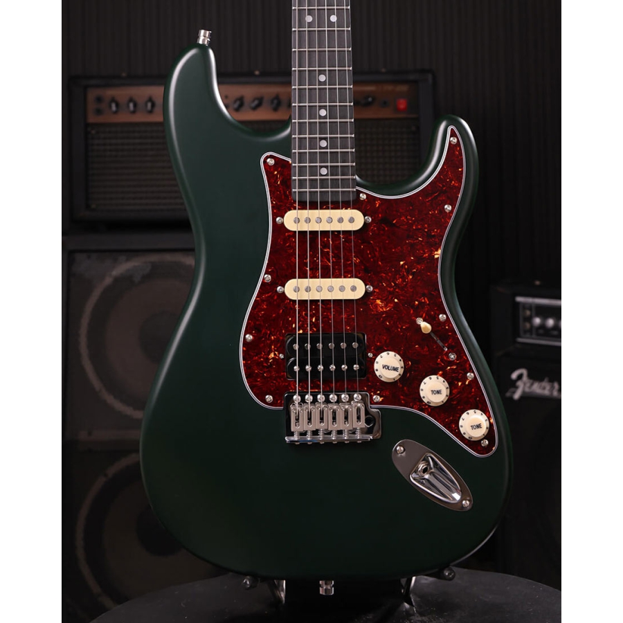 Patina Guitars PS-4 SGR S-stijl HSS Nitro Green