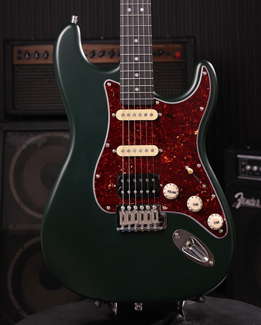 Patina Guitars PS-4 SGR S-stijl HSS Nitro Green