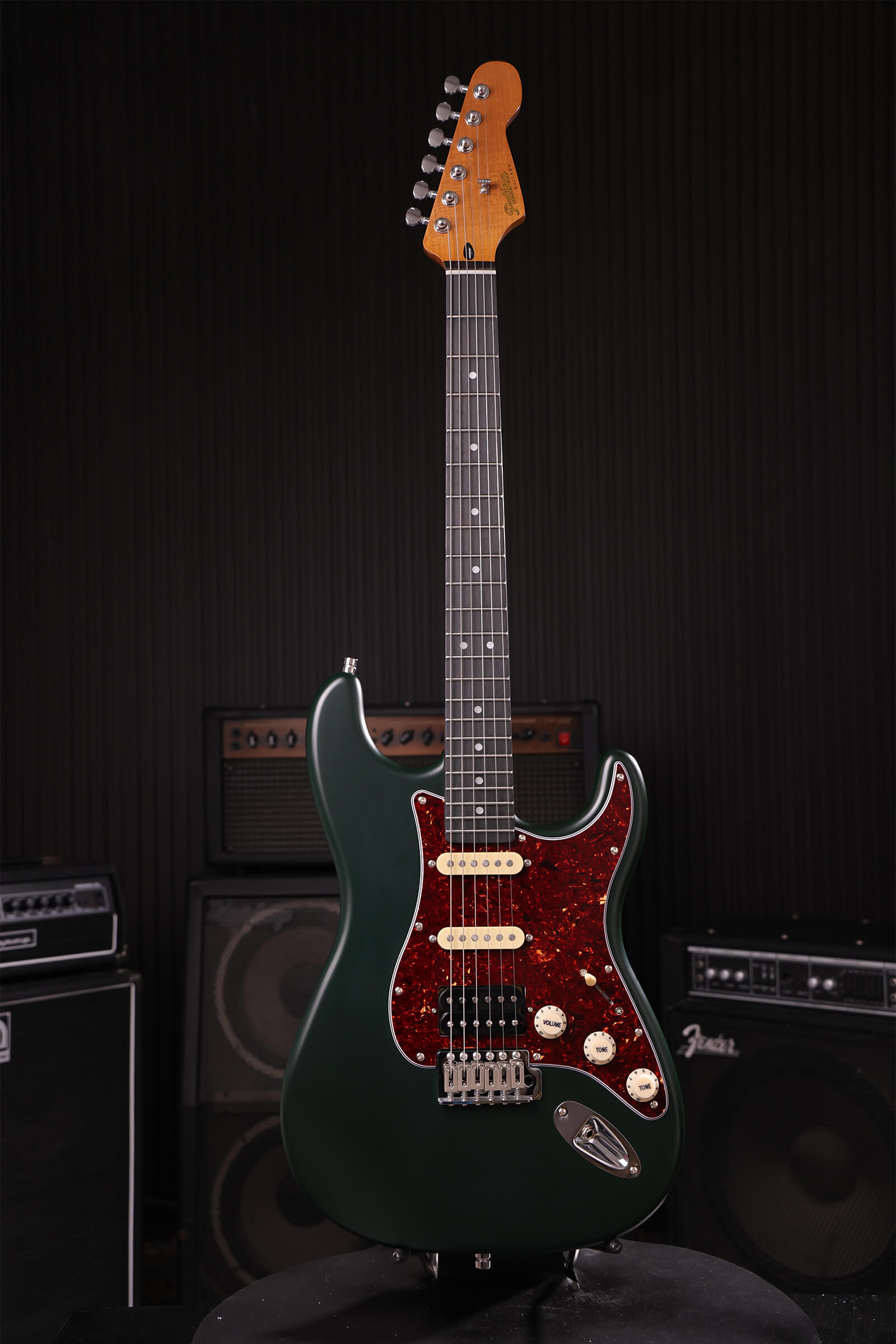 Patina Guitars PS-4 SGR S-stijl HSS Nitro Green