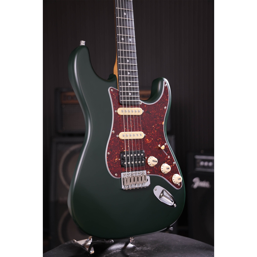 Patina Guitars PS-4 SGR S-stijl HSS Nitro Green